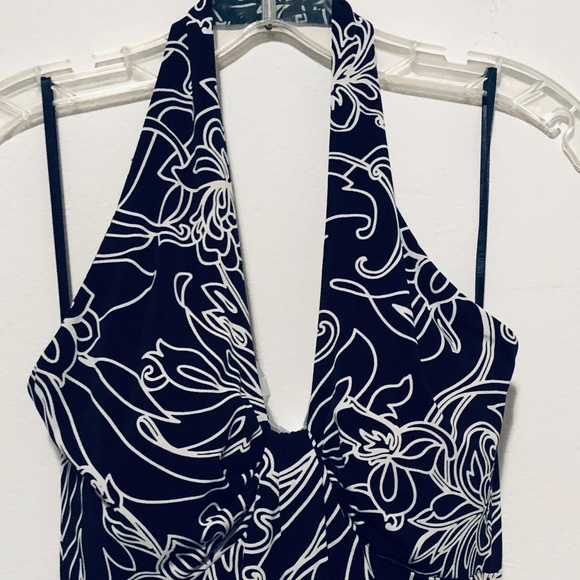 Floral Halter Dress Made in USA - Picture 2 of 8